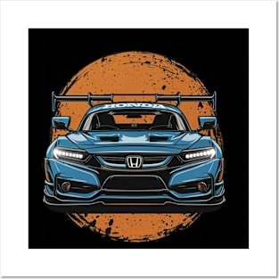 Honda Civic Type R-GT Racecar Posters and Art